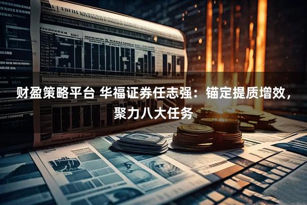 财盈策略平台 华福证券任志强：锚定提质增效，聚力八大任务